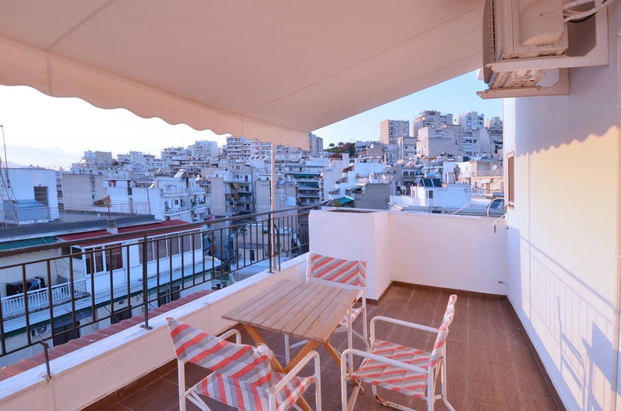 A Minimal Retire At Kypseli With An Amazing View Apartment Athena Bagian luar foto